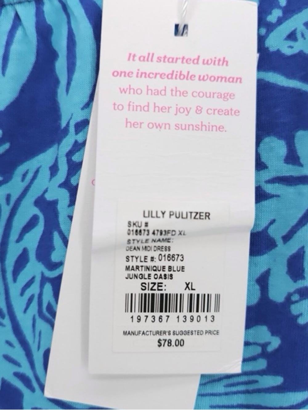 NWT Lilly Pulitzer Girls Dean Mindi Dress Jungle Oasis - Picture 4 of 7